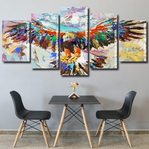 Abstract Eagle panels paint by numbers