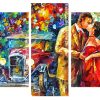 Abstract Romantic Couple panels paint by numbers