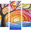 Abstract tree Panels paint by numbers