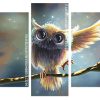 Adorable Cute Owl panels paint by numbers