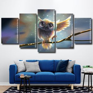 Adorable Cute Owl panels paint by numbers