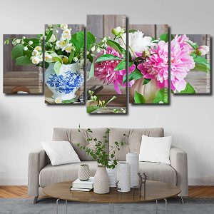 Aesthetic Flowers panels paint by numbers