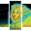 Aesthetic Lion panels paint by numbers