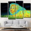 Aesthetic Lion panels paint by numbers