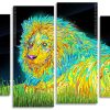 Aesthetic Lion panels paint by numbers