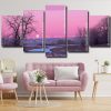 Aesthetic Pink Nature Panels paint by numbers