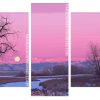 Aesthetic Pink Nature Panels paint by numbers