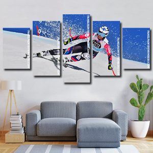 Aesthetic Skiing panels paint by numbers