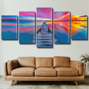 Aesthetic Sunset Seascape Panels paint by numbers