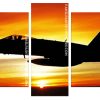 Aircraft Silhouette panels paint by numbers