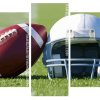 American Football Equipment Panels paint by numbers