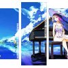 Anime girl by Piano panels paint by numbers