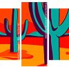 Arizona Desert Pop Art panels paint by numbers