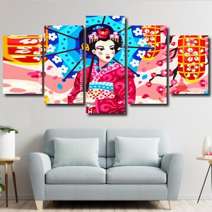 Asian Lady panels paint by numbers