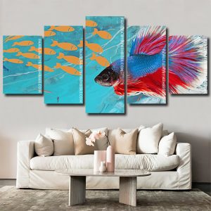 Beautiful Fish panels paint by numbers