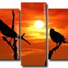 Bird Sunset Silhouette Panels paint by numbers