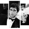 Black And White Al Pacino panels paint by numbers