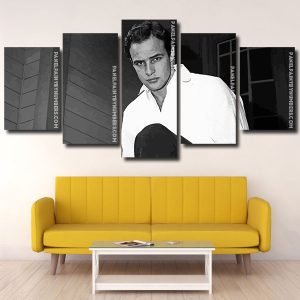 Black And White Marlon Brando paint by numbers