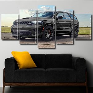 Black Durango Car panels paint by numbers