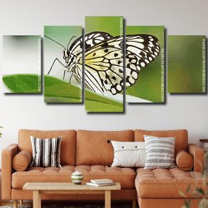 Black and White Butterfly Panel paint by numbers