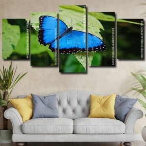 Blue Butterfly panels paint by numbers