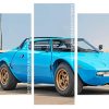 Blue Lancia panels paint by numbers