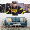 Boston Bruins hockey team player Panel paint by numbers