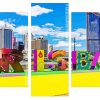 Brisbane city Panels paint by numbers