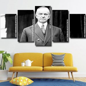 Calvin Coolidge president Panel paint by numbers