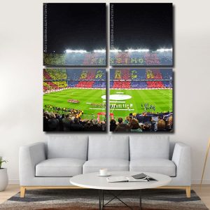 Camp Nou Stadium panels paint by numbers