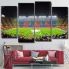 Camp Nou Stadium panels paint by numbers