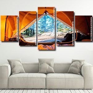 Camping traveling nature panel paint by numbers