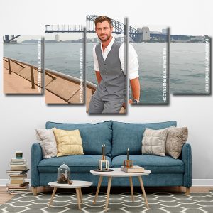 Chris Hemsworth sydney harbour bridge Panel paint by numbers