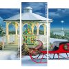 Christmas Gazebo Panels paint by numbers