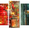 Christmas Red Lantern panels paint by numbers