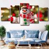 Christmas Snowman Panels paint by numbers