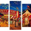 Circus Tentes Panels paint by numbers