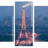 Cityscape Eiffel Tower panels paint by numbers