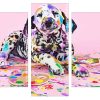 Colorful Dalmatian Panels paint by numbers