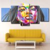 Colorful Girl Art Panels paint by numbers