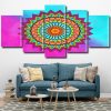 Colorful Mandala Panels paint by numbers