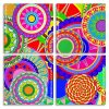 Colorful Mandala panels paint by numbers