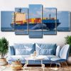 Container Ship In The Ocean Panels paint by numbers