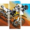 Cool Motocross panels paint by numbers