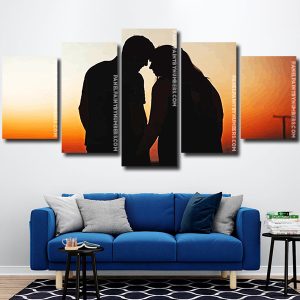 Couple silhouette Panel paint by numbers