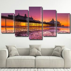 Eastbourne Pier Sunset panels paint by numbers