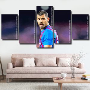 FC Barcelona Player Sergio Agüero Panel paint by numbers