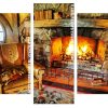 Fire Place Panels paint by numbers