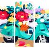 Flower Delivery panels paint by numbers