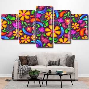 Flowers art panel paint by numbers